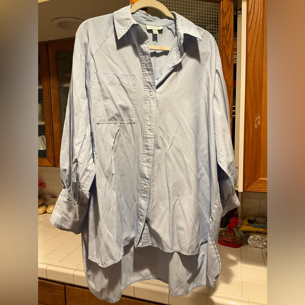 Top Shop oversized shirt.